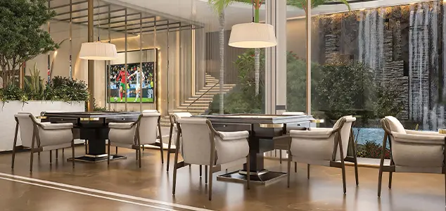 CRC Maesta club lounge and recreation space
